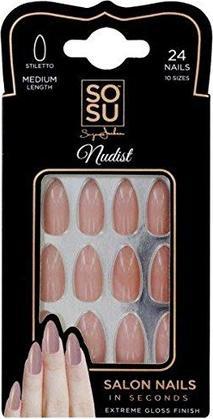 Sosu Cosmetics - Artificial nails Nudist (Salon Nails) 24 pcs