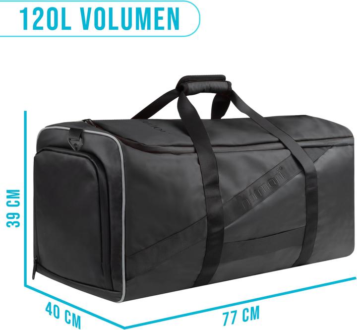Immagine prodotto Normani Borsa sportiva con funzione di zaino da 120 l con cintura per i fianchi - 9275 (120 l)