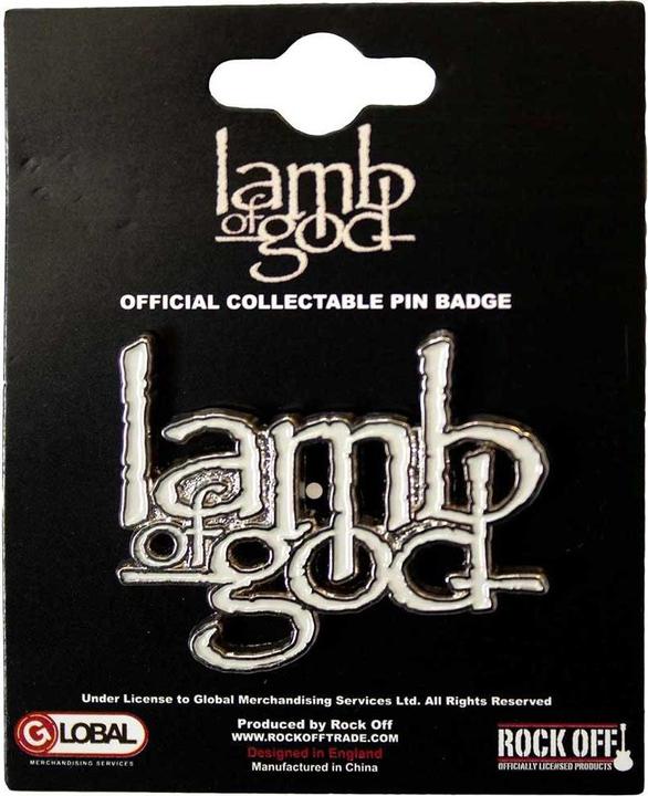 Produktbild Lamb Of God Logo Abzeichen ZinkLegierung Emaille
