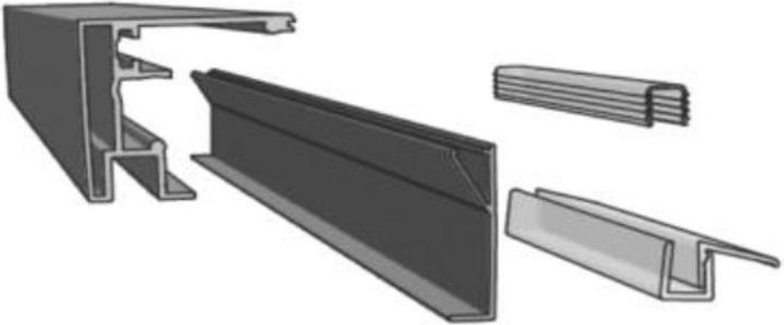 Vitris Profil-Set, L=2050mm, black, transparen