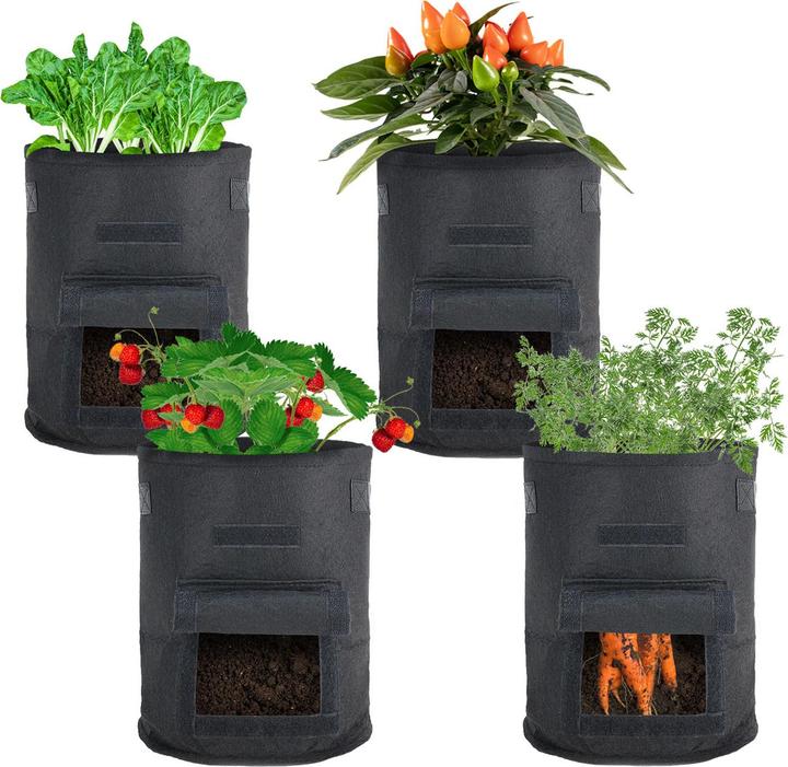 Image du produit Casativo Sacs de croissance XL pour plantes, set de 4, 38 l (40 cm, 35 cm)