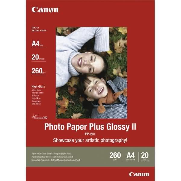 Produktbild Canon PP-201 Plus Glossy II (260 g/m², A4, 20 x)