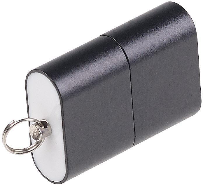 Image du produit Pearl Lot de 2 mini-lecteurs de cartes pour cartes microSD (USB 2.0)