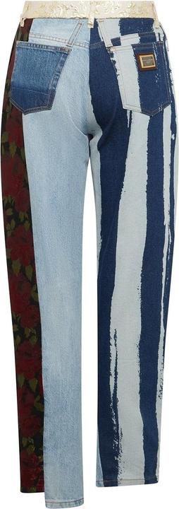 Actual product image Dolce & Gabbana Embroidered Denim Pants (36)