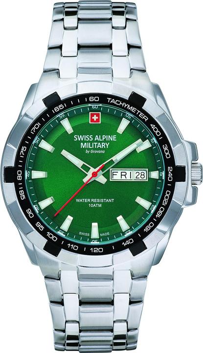 Swiss Alpine Military 7043.1134 Day-Date 42mm 10ATM (Analoguhr, 42 mm)