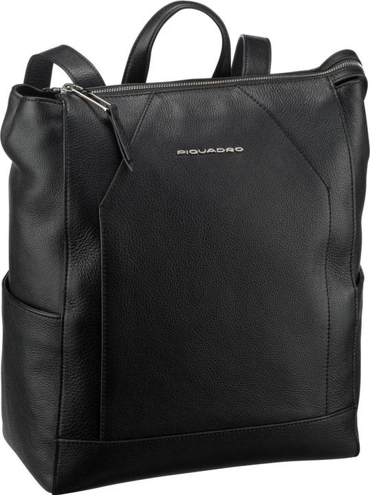 Image du produit Piquadro Sac à dos en cuir, noir, compartiment pour ordinateur portable, ca4629mu/