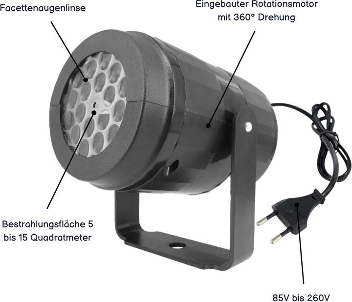 Produktbild Hermex Indoor-Schneeflocken-Projektor