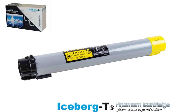 Actual product image Iceberg-T Toner Xerox Phaser 7500 17'800 pages, yellow (Y)