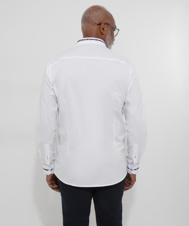 Actual product image Joe Browns Floral Trim Smart Collared Shirt (S)