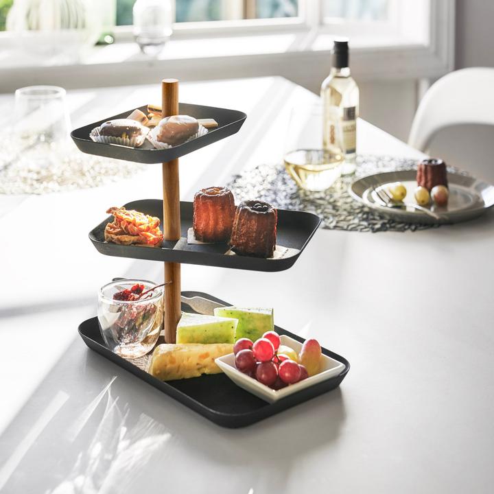 Actual product image Yamazaki 3-stöckiger Schmuckständer mit drehbaren Ablagen RIN