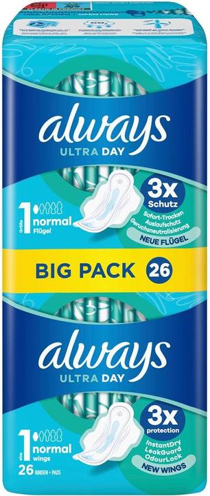 Produktbild Always Ultra Tag (26 x, Damenbinden)