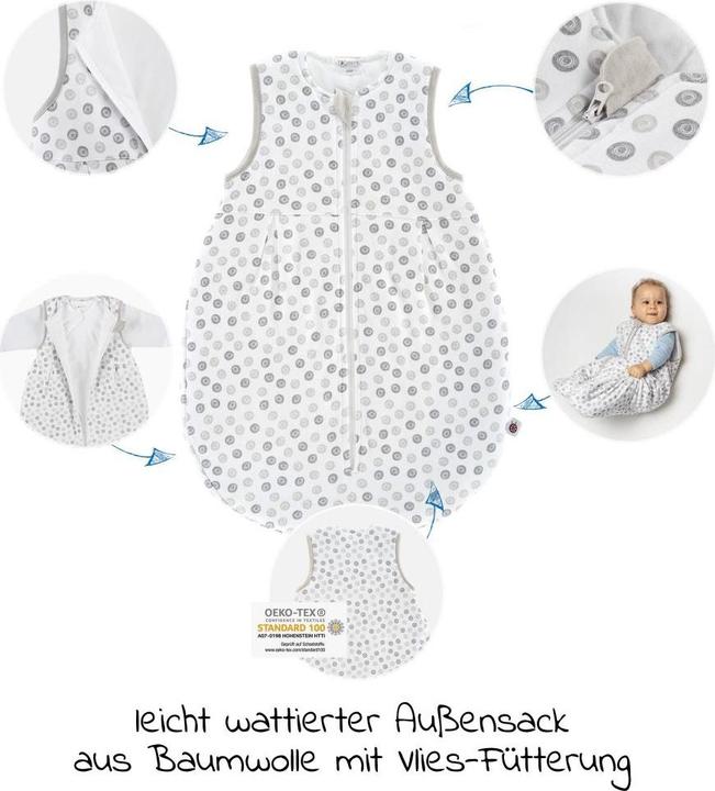 Produktbild Coconette Schlafsäcke 2-tlg. Schlafsack-Set - Circle Weiss Grau - (Winter)
