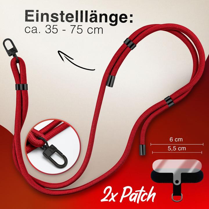 Actual product image Nalia HoldMe Lanyard Handykette - Universal Trageband für Smartphones - Verstellbar, Soft & Elastisch