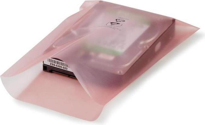 Produktbild Transpak Flachbeutel antistatisch Masse 150x225mm Stärke 100µ rosa aminfreies LDPE /Krt. (100 Stück)