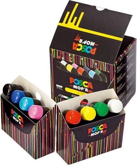 Immagine prodotto Posca MOP'R PCM-22 punta tonda XXL (Multicolore, 19 mm, 8 x)
