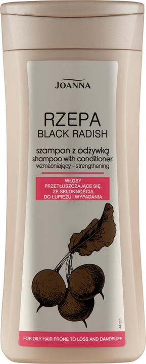 Produktbild Joanna RZEPA Fettiges Shampoo mit Spülung Haarstärkend 200ml (200 ml, Flüssiges Shampoo)