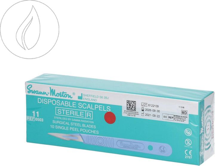 Swann Morton Disposable Scalpels Sterile Nr.11 Box