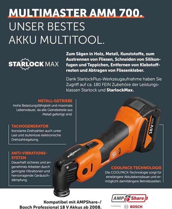 Actual product image Fein MultiMaster AMM 700 Max Top AS