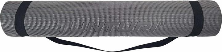Actual product image Tunturi PVC Yogamatte 4 mm Rutschfest Anthrazit mit Mandala Aufdruck (4 mm)