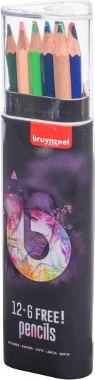 Produktbild Bruynzeel Colour pencil tin light | 12 + 6 free colours