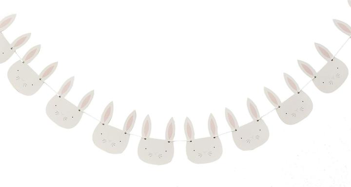 Ginger Ray Girlande Hasen weiss (1 x)