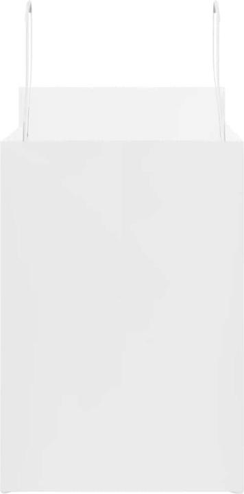 Produktbild VidaXL Kraftpapiertüten 250 Stk. mit Henkel Weiss 32x17x25 cm Papiertüte (Geschenktüte, 250 x)