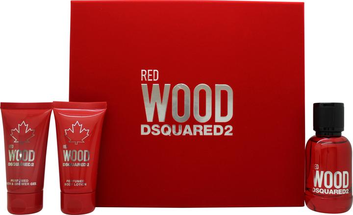 Actual product image Dsquared2 WOOD - Red Pour Femme Eau de Toilette Set (Eau de toilette, 50 ml)
