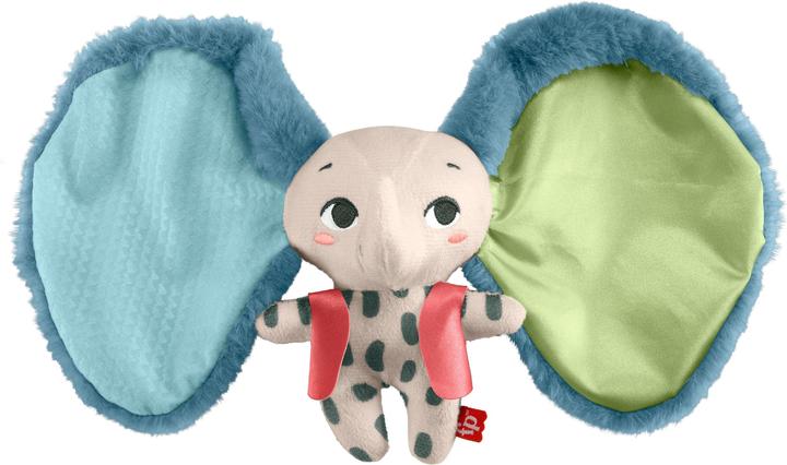 Produktbild Fisher-Price Planet Friends Riesenohr Elefant sensorisches Spielzeug für Neugeborene, Plüsch-Elefant für Neugebor (18.40 cm)