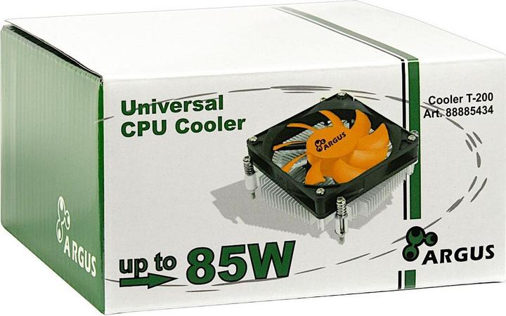 Produktbild Intertech Argus T-200 Aktiv all-in-one-CPU-Kuehler fuer nahezu alle gaengigen Prozessoren und eine TDP mit... (80 mm)