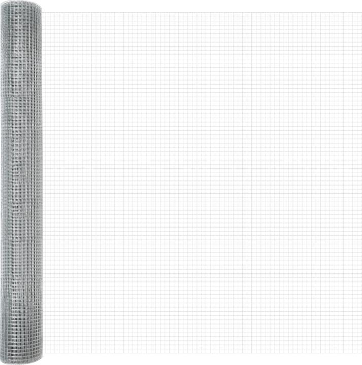 Produktbild VidaXL Hühnerdrahtzaun Set Set aus 2 Galvanisierter Stahl 25 x 1 m