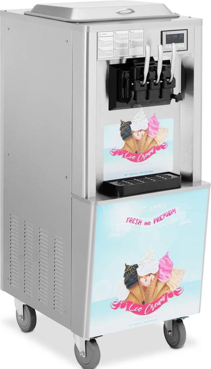 Produktbild Royal Catering Softeismaschine Frozen Joghurt Gastro-Eismaschine 2140 W 33 l/h 3 Sorten