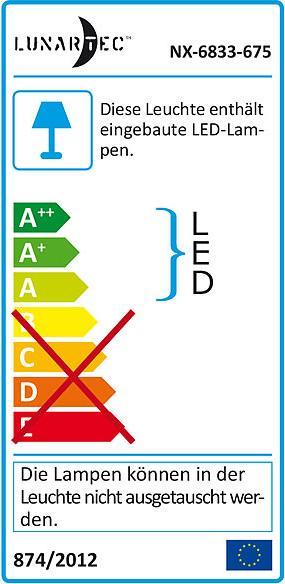 Label énergétique Lunartec Lampe loupe LED en verre (450 lm)