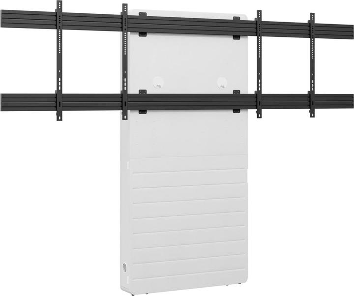 Produktbild Hagor Medienm?bel 900x800mm wei?/sch 2x75kg/2x65-75"/Boden-Wand-Montage (Wand, 75", 150 kg)