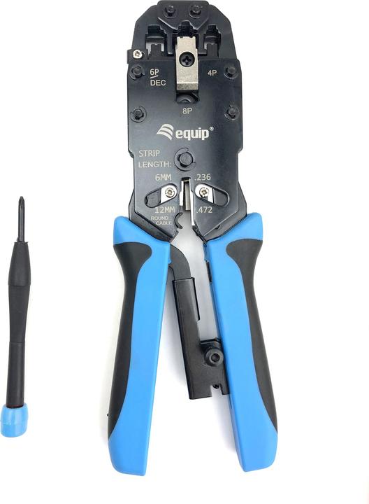 equip Outil Pince à sertir 8P8C Profi 4P/2C 4P/4C 6P/4C (23 mm)