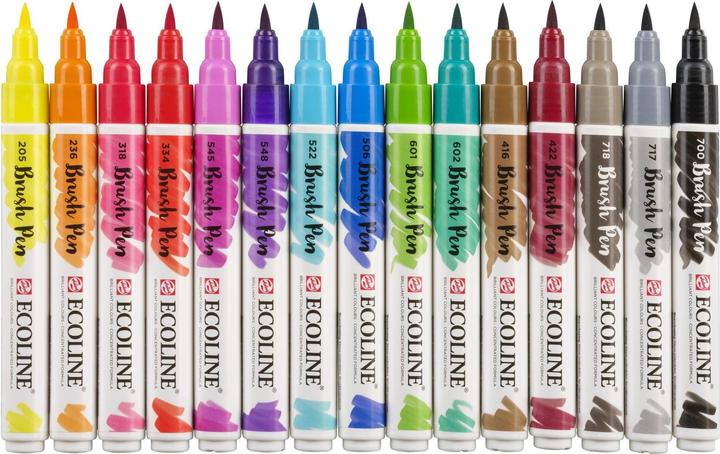 Produktbild Talens Brushpen Ecoline (Mehrfarbig, 15 x)