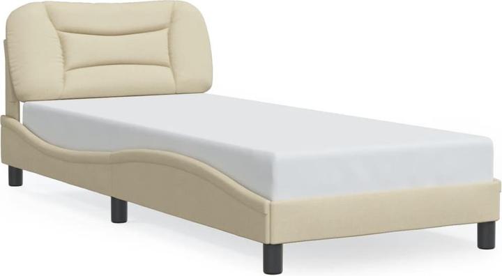 Actual product image VidaXL Bed frame with LED fabric (90 x 190 cm)