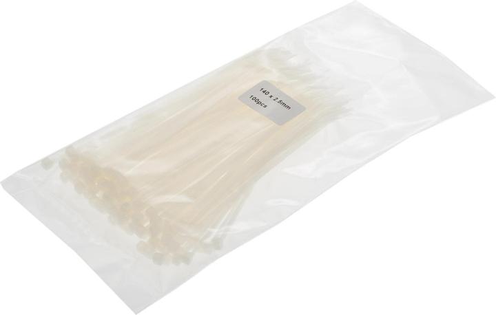 Produktbild VR-Technics Kabelbinder 140 x 2.5mm, 100 Stück (Kunststoffkabelbinder, 140 mm, 100 Stk.)