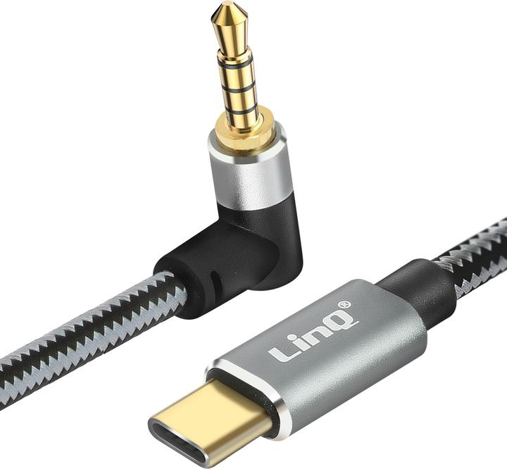 Actual product image LinQ USB-C / 4-pin 3.5mm jack cable (1.50 m, USB)