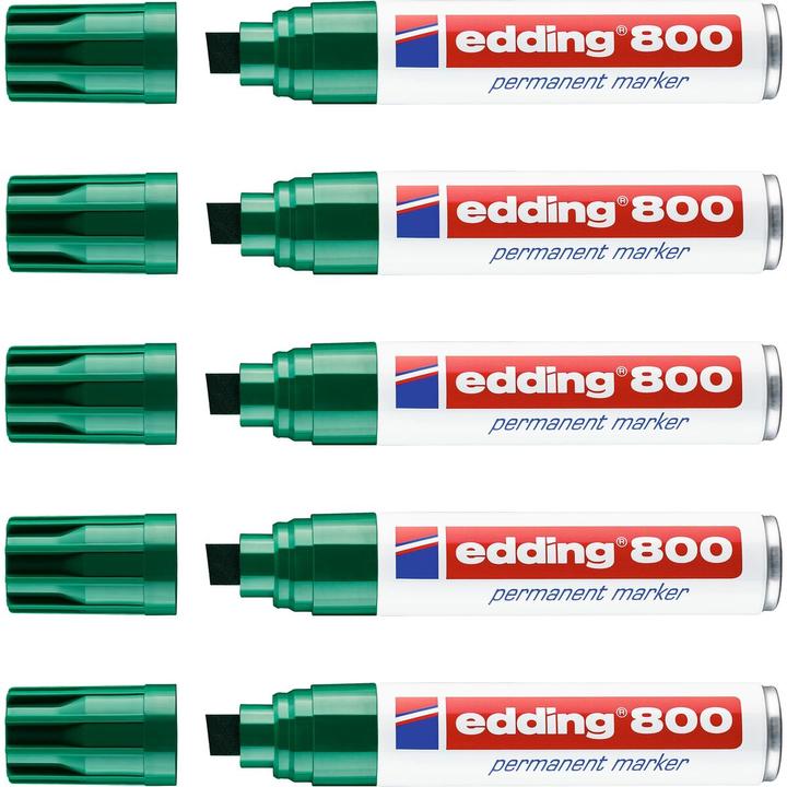 Actual product image Edding Permanent marker 800 (Green, 12 mm, 5 x)