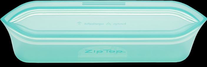 Image du produit Zip Top Sac et conteneur de conservation des aliments réutilisable en silicone à 100 %, fabriqué aux