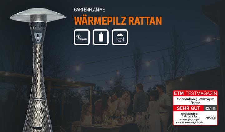 Image du produit Sonnenkönig Champignon chauffant en rotin 10 kW (10000 W)