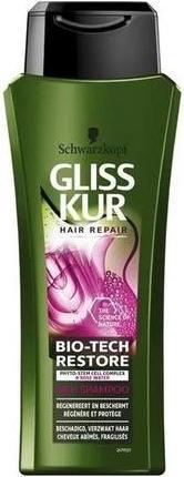 Actual product image Schwarzkopf Gliss Kur Shampoo Bio-Tech Restore 6x250 Ml - Value Pack (1500 ml, Liquid shampoo)