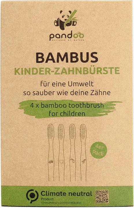 Actual product image Pandoo Children's toothbrush (Soft, 4 x)