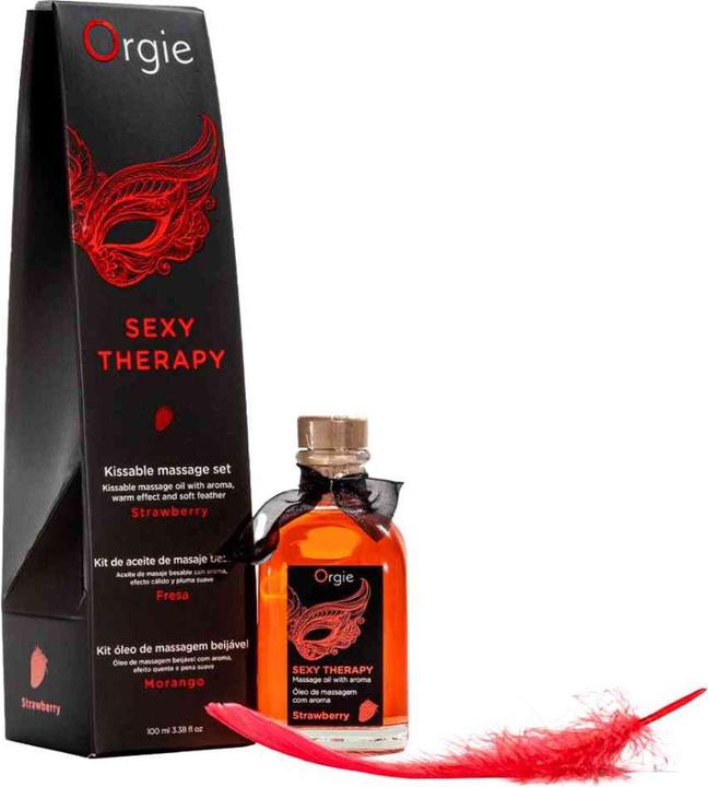 Produktbild Orgie Lips Massage Kit Strawberry - 100 ml (100 ml)