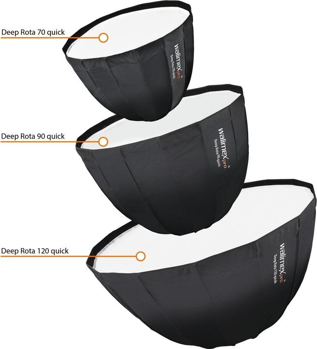 Produktbild Walimex pro Pro Studio Line Deep Rota 120 quick Para, Elinchrom (Softbox, 120 cm)