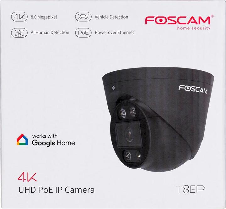 Produktbild Foscam T8EP, UHD PoE IP turret camera beveiligingscamera (3840 x 2160 Pixels)