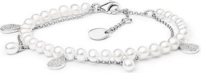 Produktbild Silvego Elegant silver bracelet with pearls and zircons GRP20213BW16