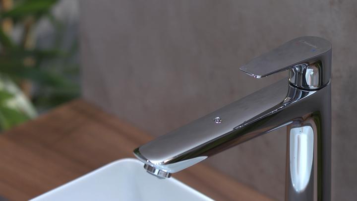Produktbild hansgrohe Talis E 240 Waschtischmischer mit Bodenventil, Chrom