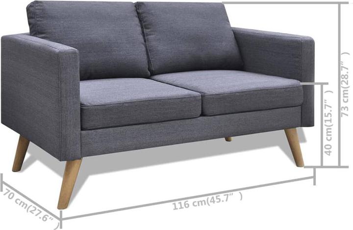 Produktbild VidaXL Canda (2-Sitzer)