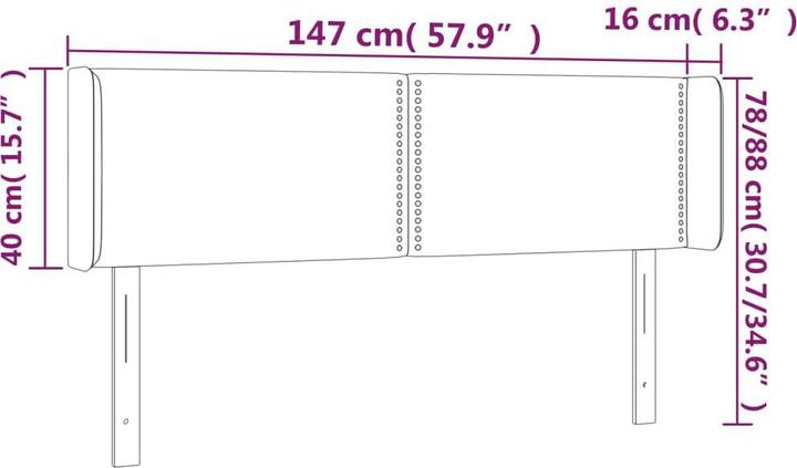 Actual product image VidaXL Maralda (147 x 16 x 88 cm)